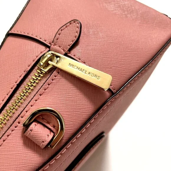 NWT Original $300 Michael Kors Ayden Dome Satchel Bag Primrose Top Handle Pink